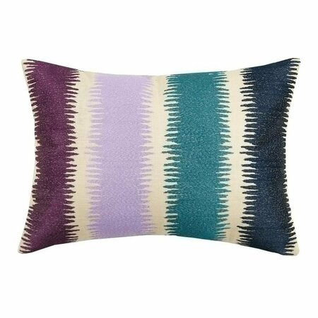 PUESTA EN ESCENA Currents Embroidered Decorative Pillow, Purple PU3691736